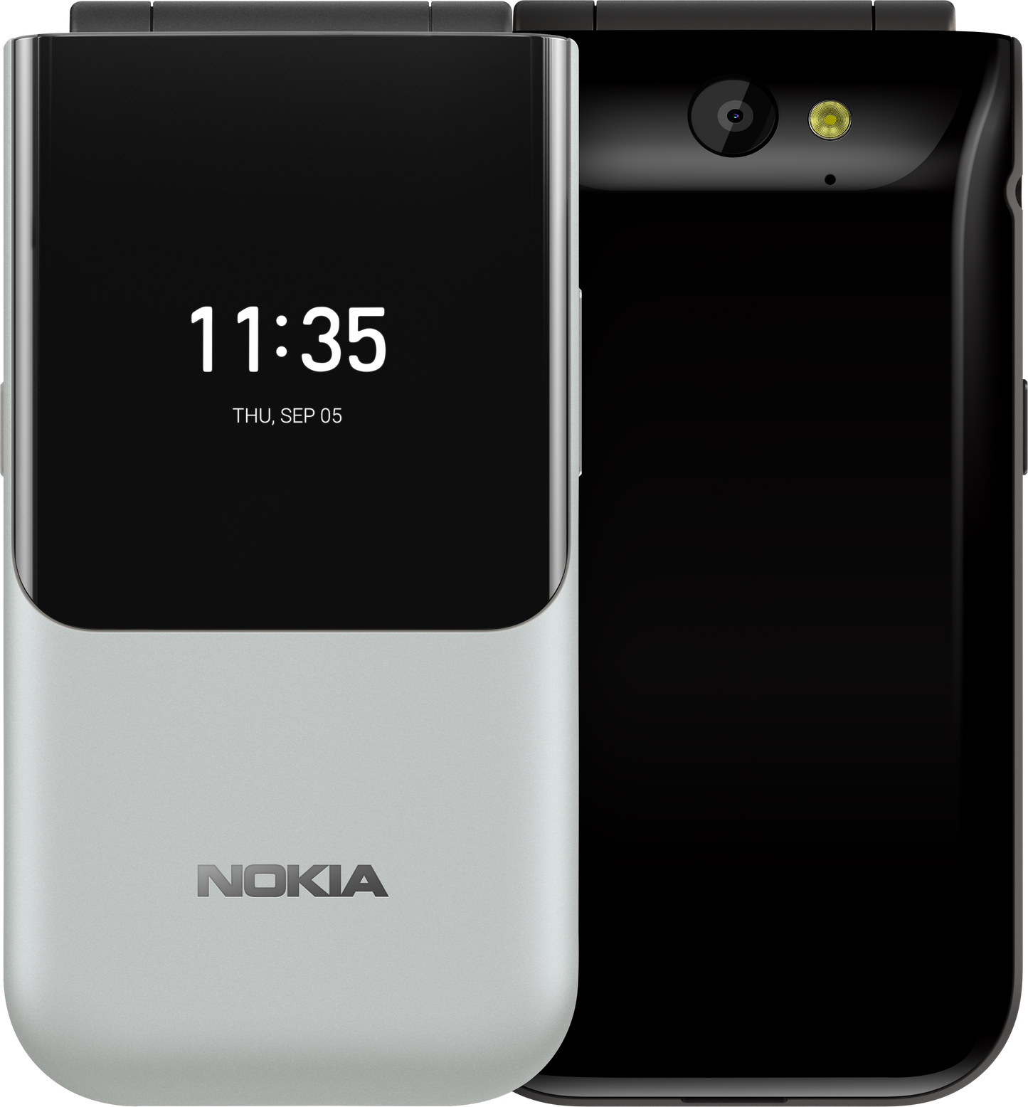 Nokia 2720 - Flip Phone (UAE Version, Grey & Black)