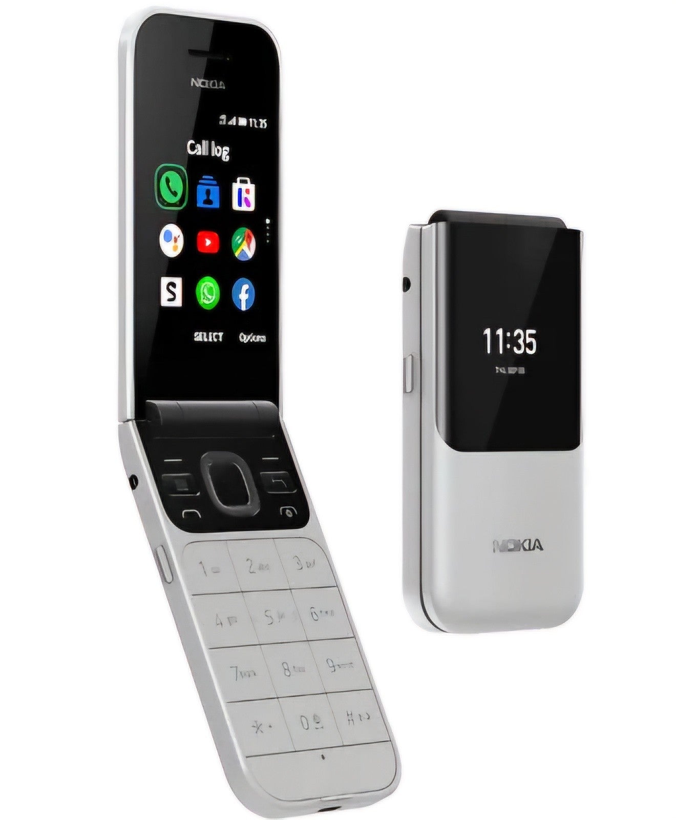 Nokia 2720 - Flip Phone (UAE Version, Grey & Black)