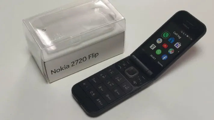 Nokia 2720 - Flip Phone (UAE Version, Grey & Black)